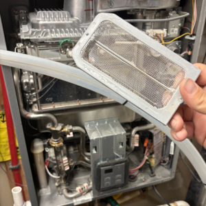 air filter at a cheap tankless service