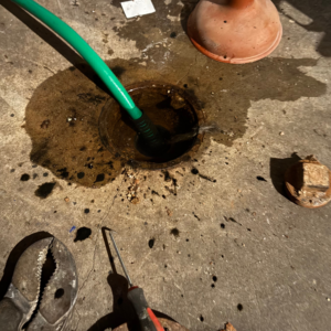 Testing the drain after an affordable drain job