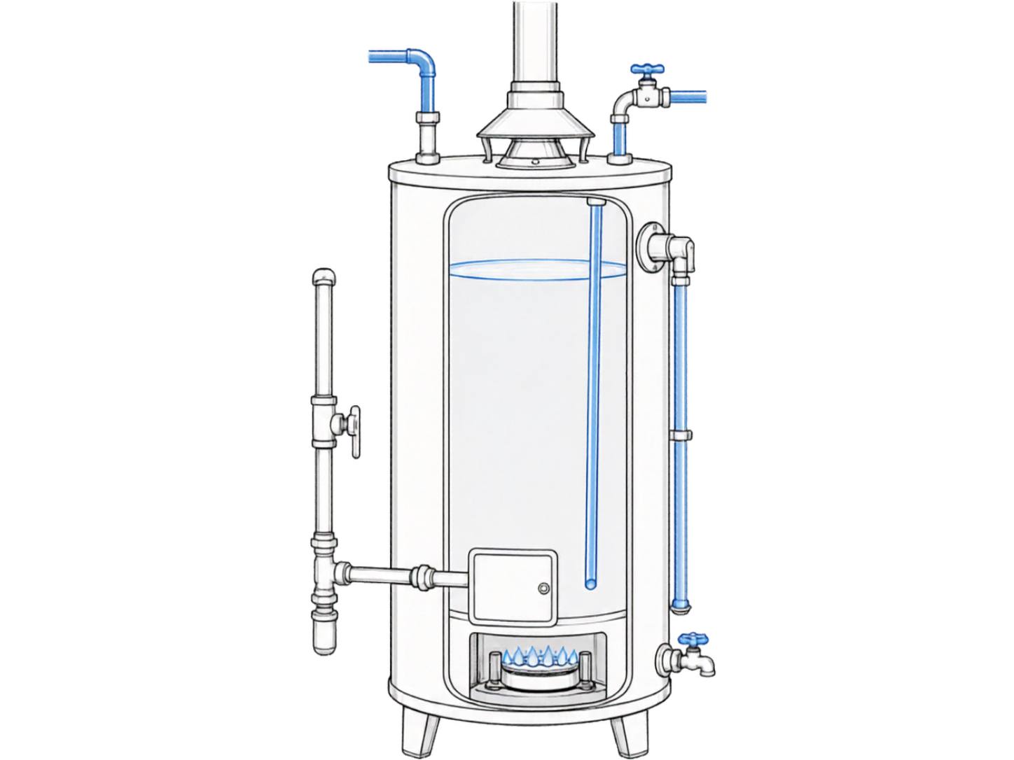 Plumbing system schematic